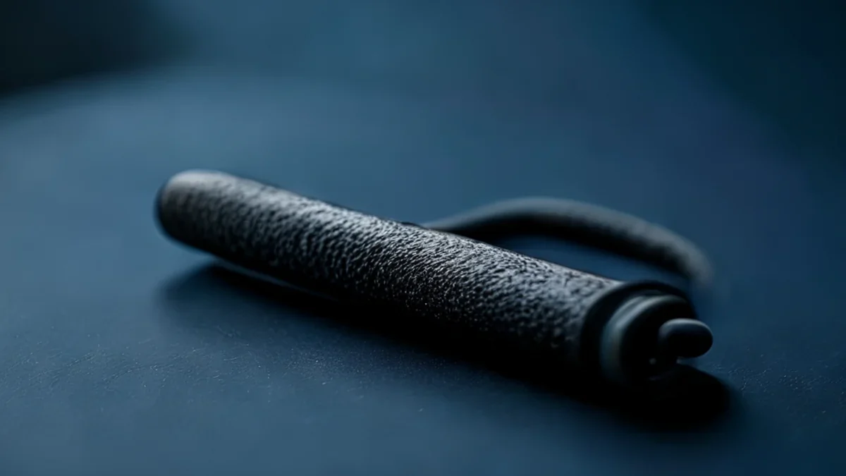 Sturdy metal cable hook with rough texture