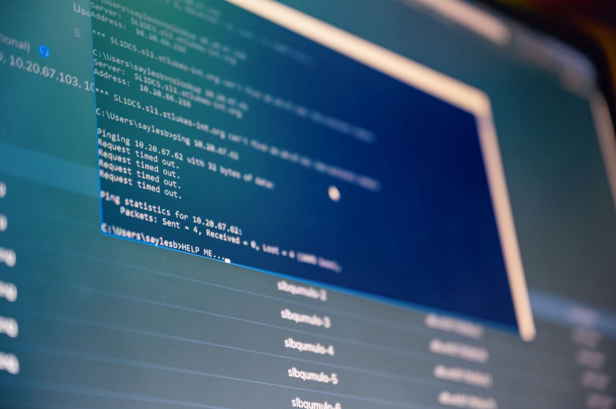 Computer met netwerkinstellingen