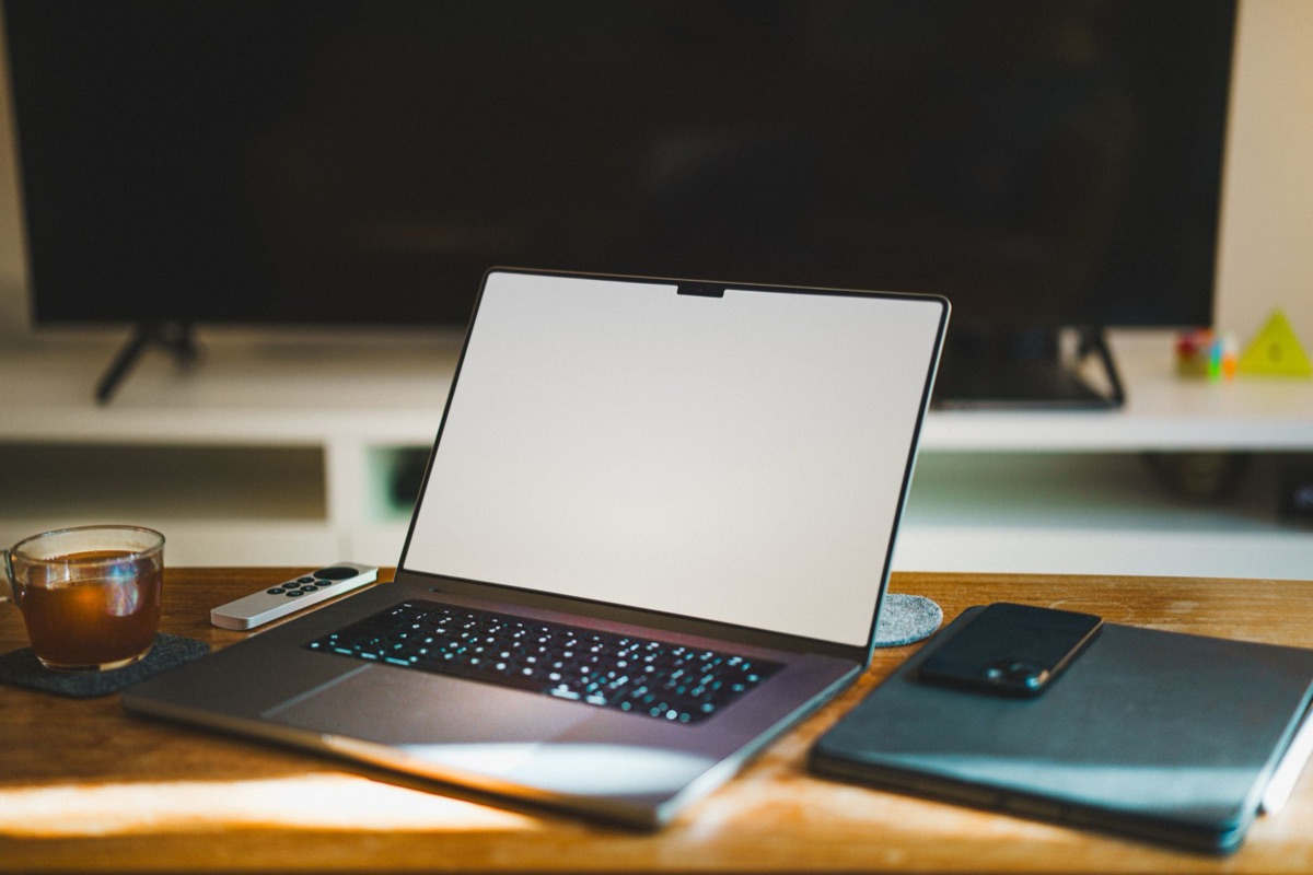 Wireless router with laptop and smart TV