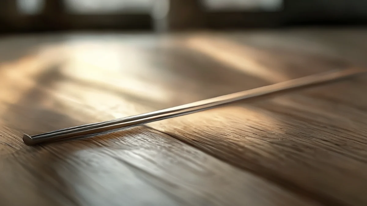 Tungsten wire used in electrical applications, showing its metallic luster and uniform thickness.